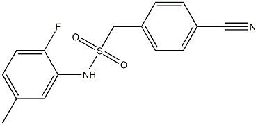 1-(4-cyanophenyl)-N-(2-fluoro-5-methylphenyl)methanesulfonamide