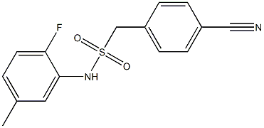 1-(4-cyanophenyl)-N-(2-fluoro-5-methylphenyl)methanesulfonamide|