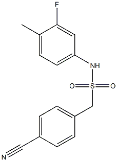 1-(4-cyanophenyl)-N-(3-fluoro-4-methylphenyl)methanesulfonamide|