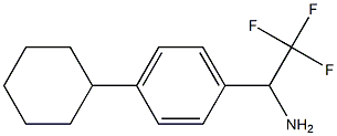 1-(4-cyclohexylphenyl)-2,2,2-trifluoroethan-1-amine,1039818-23-9,结构式