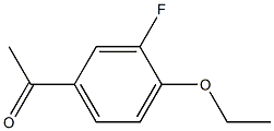 1-(4-ethoxy-3-fluorophenyl)ethan-1-one 化学構造式