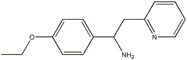 1-(4-ethoxyphenyl)-2-(pyridin-2-yl)ethan-1-amine 化学構造式