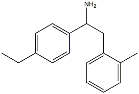 1-(4-ethylphenyl)-2-(2-methylphenyl)ethan-1-amine 化学構造式