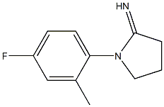 1-(4-fluoro-2-methylphenyl)pyrrolidin-2-imine Structure