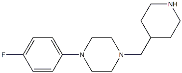 1-(4-fluorophenyl)-4-(piperidin-4-ylmethyl)piperazine Structure