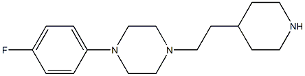 1-(4-fluorophenyl)-4-[2-(piperidin-4-yl)ethyl]piperazine 化学構造式