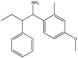 1-(4-methoxy-2-methylphenyl)-2-phenylbutan-1-amine,,结构式