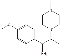 1-(4-methoxyphenyl)-2-(4-methylpiperazin-1-yl)propan-1-amine Structure