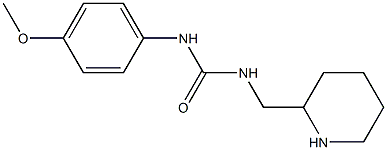 1-(4-methoxyphenyl)-3-(piperidin-2-ylmethyl)urea,,结构式