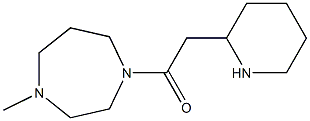 1-(4-methyl-1,4-diazepan-1-yl)-2-(piperidin-2-yl)ethan-1-one Structure