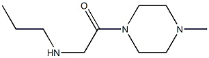 1-(4-methylpiperazin-1-yl)-2-(propylamino)ethan-1-one Struktur