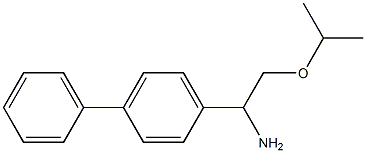 1-(4-phenylphenyl)-2-(propan-2-yloxy)ethan-1-amine Struktur