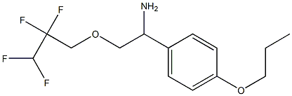 1-(4-propoxyphenyl)-2-(2,2,3,3-tetrafluoropropoxy)ethan-1-amine Structure