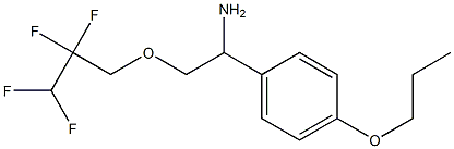 1-(4-propoxyphenyl)-2-(2,2,3,3-tetrafluoropropoxy)ethan-1-amine 结构式