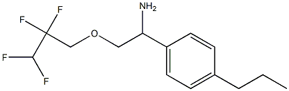 1-(4-propylphenyl)-2-(2,2,3,3-tetrafluoropropoxy)ethan-1-amine 结构式