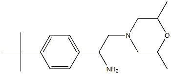 1-(4-tert-Butyl-phenyl)-2-(2,6-dimethyl-morpholin-4-yl)-ethylamine,,结构式