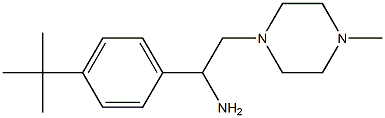 1-(4-tert-butylphenyl)-2-(4-methylpiperazin-1-yl)ethanamine,,结构式