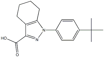 1-(4-tert-butylphenyl)-4,5,6,7-tetrahydro-1H-indazole-3-carboxylic acid Structure