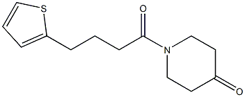1-(4-thien-2-ylbutanoyl)piperidin-4-one 结构式