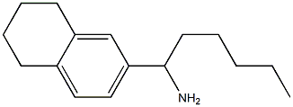 1-(5,6,7,8-tetrahydronaphthalen-2-yl)hexan-1-amine,,结构式
