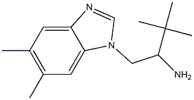 1-(5,6-dimethyl-1H-1,3-benzodiazol-1-yl)-3,3-dimethylbutan-2-amine Structure