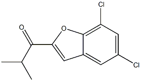 1-(5,7-dichloro-1-benzofuran-2-yl)-2-methylpropan-1-one Structure