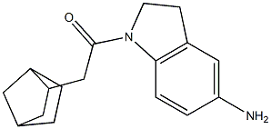 1-(5-amino-2,3-dihydro-1H-indol-1-yl)-2-{bicyclo[2.2.1]heptan-2-yl}ethan-1-one Structure