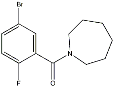 1-(5-bromo-2-fluorobenzoyl)azepane,,结构式