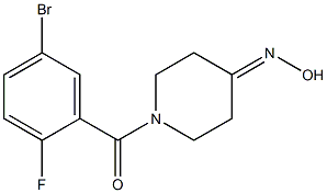  1-(5-bromo-2-fluorobenzoyl)piperidin-4-one oxime