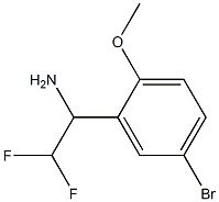 1-(5-bromo-2-methoxyphenyl)-2,2-difluoroethan-1-amine Structure