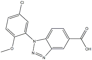 1-(5-chloro-2-methoxyphenyl)-1H-1,2,3-benzotriazole-5-carboxylic acid