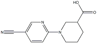 1-(5-cyanopyridin-2-yl)piperidine-3-carboxylic acid Structure