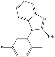 1-(5-fluoro-2-methylphenyl)-1H-1,3-benzodiazol-2-amine Struktur