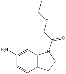 1-(6-amino-2,3-dihydro-1H-indol-1-yl)-2-ethoxyethan-1-one Structure