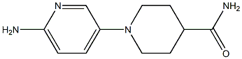 1-(6-aminopyridin-3-yl)piperidine-4-carboxamide Structure