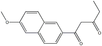 1-(6-methoxynaphthalen-2-yl)pentane-1,3-dione Structure