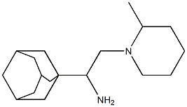 1-(adamantan-1-yl)-2-(2-methylpiperidin-1-yl)ethan-1-amine,,结构式