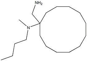 1-(aminomethyl)-N-butyl-N-methylcyclododecan-1-amine 化学構造式