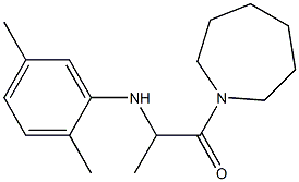 1-(azepan-1-yl)-2-[(2,5-dimethylphenyl)amino]propan-1-one Structure