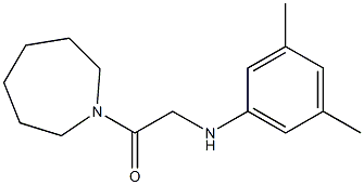 1-(azepan-1-yl)-2-[(3,5-dimethylphenyl)amino]ethan-1-one,,结构式