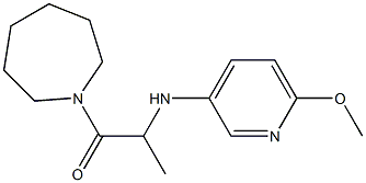 1-(azepan-1-yl)-2-[(6-methoxypyridin-3-yl)amino]propan-1-one 结构式