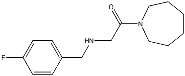 1-(azepan-1-yl)-2-{[(4-fluorophenyl)methyl]amino}ethan-1-one Struktur
