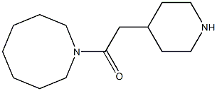 1-(azocan-1-yl)-2-(piperidin-4-yl)ethan-1-one,,结构式