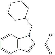 1-(cyclohexylmethyl)-1H-indole-2-carboxylic acid Structure