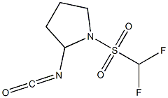 1-(difluoromethane)sulfonyl-2-isocyanatopyrrolidine 结构式