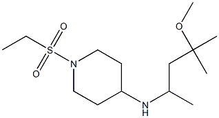 1-(ethanesulfonyl)-N-(4-methoxy-4-methylpentan-2-yl)piperidin-4-amine Structure