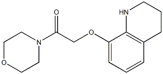 1-(morpholin-4-yl)-2-(1,2,3,4-tetrahydroquinolin-8-yloxy)ethan-1-one 结构式