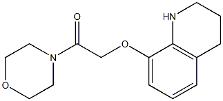 1-(morpholin-4-yl)-2-(1,2,3,4-tetrahydroquinolin-8-yloxy)ethan-1-one,,结构式