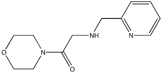 1-(morpholin-4-yl)-2-[(pyridin-2-ylmethyl)amino]ethan-1-one 化学構造式