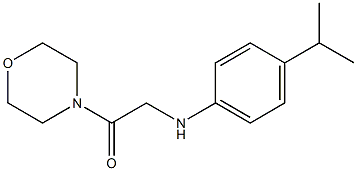 1-(morpholin-4-yl)-2-{[4-(propan-2-yl)phenyl]amino}ethan-1-one|